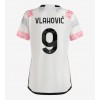 Juventus Dusan Vlahovic #9 Auswärtstrikot 2023-24 Kurzarm